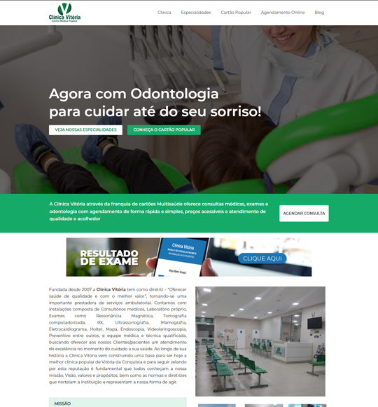 Cliente/Clínica Popular multi exames, consultas e laboratório em Vitória da Conquista